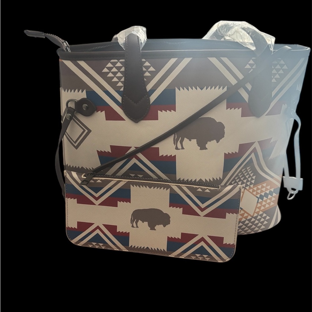 Buffalo Pattern Tote Bag